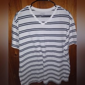 Merona Striped V Neck T Shirt